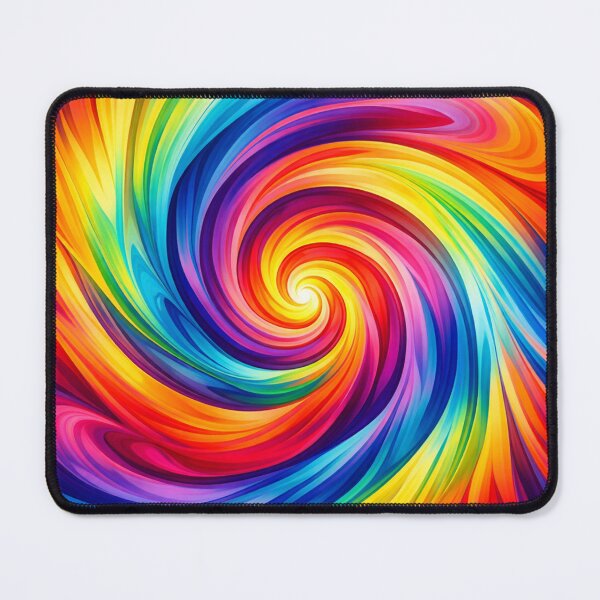 Item preview, Rainbow Spiral Swirl Vibrant Colorful Vortex Art designed and sold by Owcomm.
