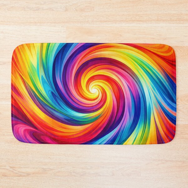 Item preview, Rainbow Spiral Swirl Vibrant Colorful Vortex Art designed and sold by Owcomm.