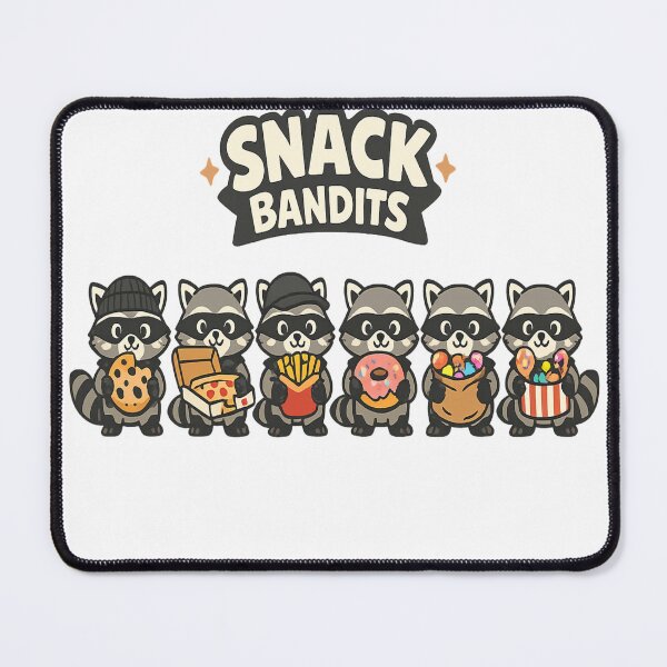 Item preview, Cute Raccoon Snack Bandits Kawaii Cartoon Food Lovers T-Shirt designed and sold by Amitabr14.