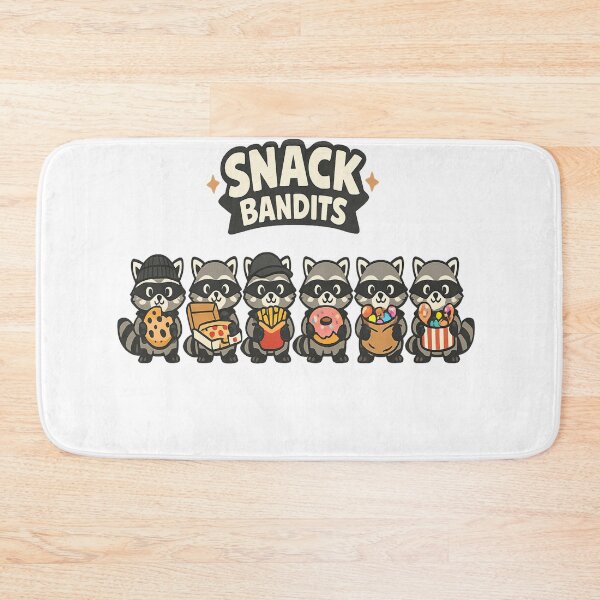 Item preview, Cute Raccoon Snack Bandits Kawaii Cartoon Food Lovers T-Shirt designed and sold by Amitabr14.