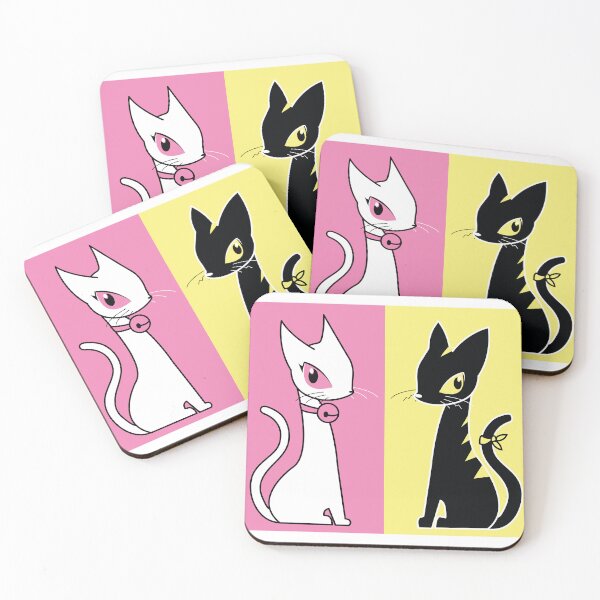 Item preview, Double Cat Black and White in color designed and sold by Konopikyu.