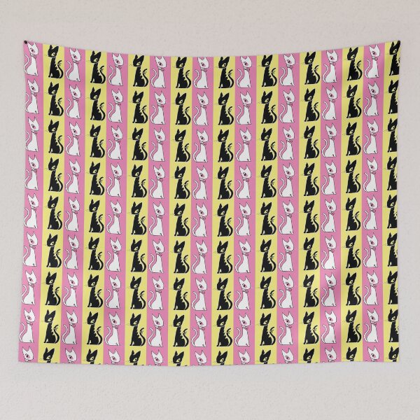 Item preview, Double Cat Black and White in color designed and sold by Konopikyu.