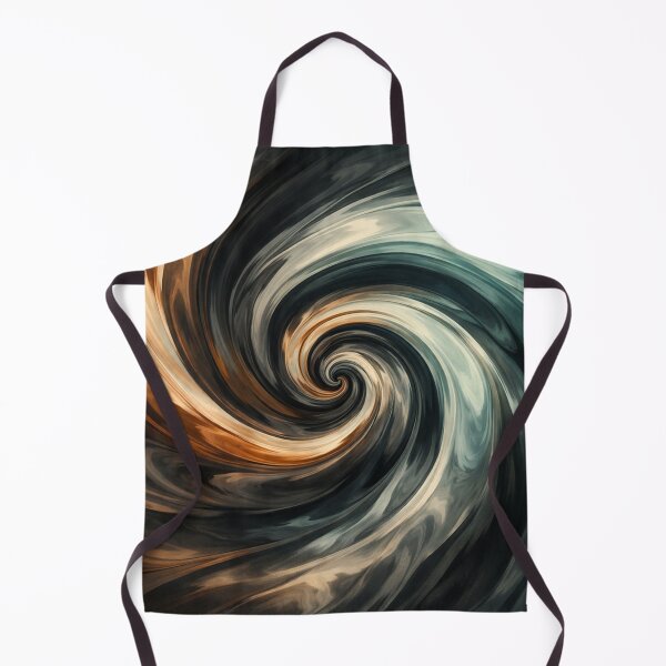 Item preview, Into the Vortex Dark Swirl Art in Teal, Copper and Charcoal designed and sold by Owcomm.
