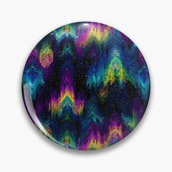 Item preview, Vibrant Pixel Glitch Abstract Geometric Pattern designed and sold by NicolasGlowArt.
