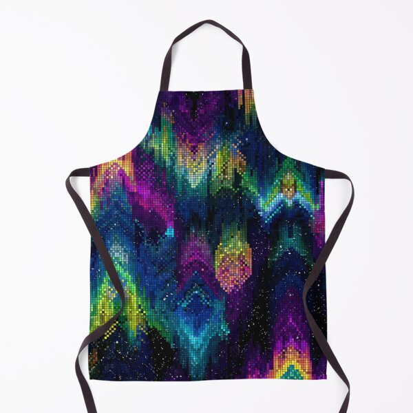 Item preview, Vibrant Pixel Glitch Abstract Geometric Pattern designed and sold by NicolasGlowArt.