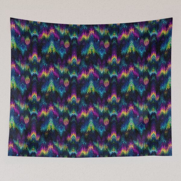 Item preview, Vibrant Pixel Glitch Abstract Geometric Pattern designed and sold by NicolasGlowArt.