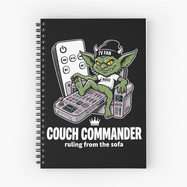 Item preview, Couch Commander Funny Goblin TV Fan Retro Illustration designed and sold by 89BLACK.