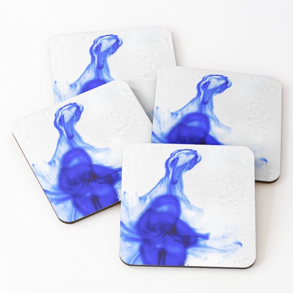 Item preview, Blue and white watercolor bubbles and flows bright colorful pattern designed and sold by TanalyFlowers.