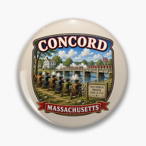 Item preview, Concord, Massachusetts - Revolutionary War designed and sold by Myra365Art.