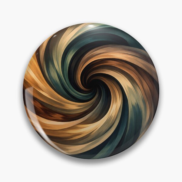 Item preview, Earth and Ocean Spiral Warm Teal and Amber Swirl Art Print designed and sold by Owcomm.