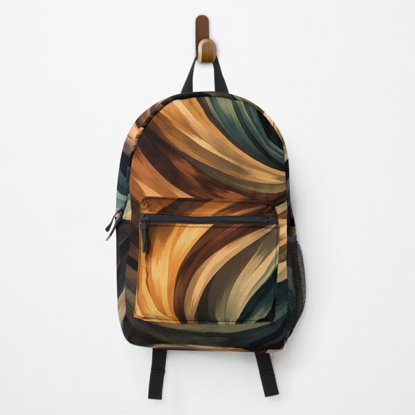 Item preview, Earth and Ocean Spiral Warm Teal and Amber Swirl Art Print designed and sold by Owcomm.