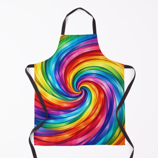 Artikelvorschau, Reite den Regenbogen – Kühner, farbenfroher Wirbel-Kunstdruck entworfen und verkauft von Owcomm.