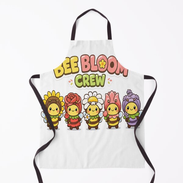 Item preview, Cute Bee Bloom Crew Kawaii Flower Bees Cartoon T-Shirt designed and sold by Amitabr14.