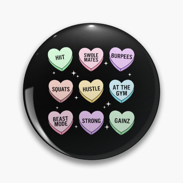 Item preview, Gym Candy Hearts Workout Valentine Set designed and sold by eliramaison.