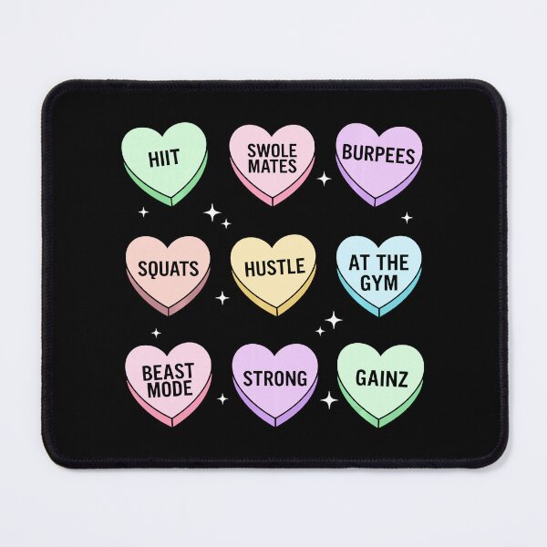 Item preview, Gym Candy Hearts Workout Valentine Set designed and sold by eliramaison.