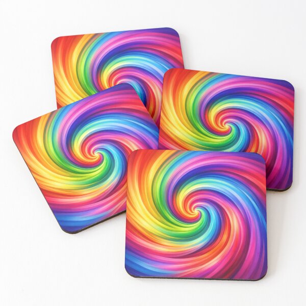 Item preview, Rainbow Spiral Vortex Vibrant Colorful Swirl Art designed and sold by Owcomm.