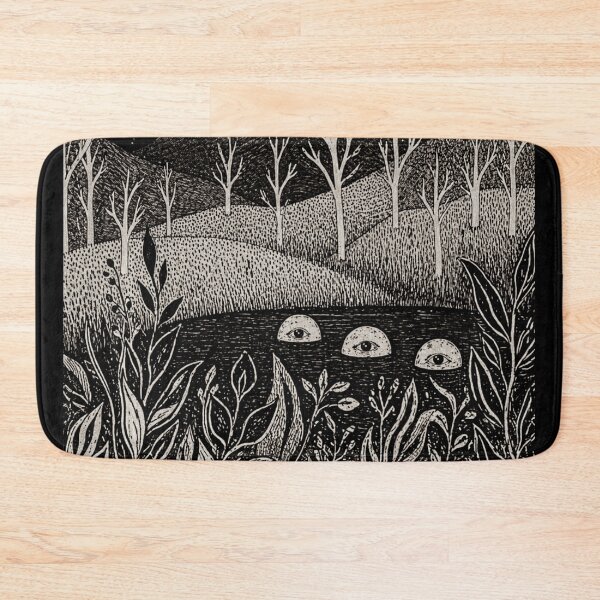 Item preview, Moon Face Watching Over Surreal Night Lake designed and sold by Modaozushi216.