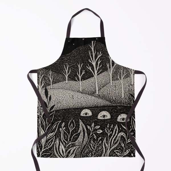 Item preview, Moon Face Watching Over Surreal Night Lake designed and sold by Modaozushi216.