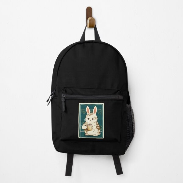 Item preview, Angry Bunny Coffee Japanese Tattoo Style designed and sold by JordynLadukeg65.