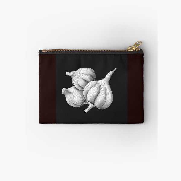 Item preview, Black and White Garlic Bulbs Illustration | Monochrome Kitchen Botanical Art designed and sold by inkoutninja.