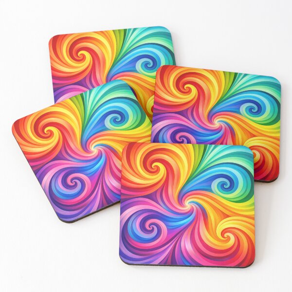 Item preview, Rainbow Swirl Vortex  Vibrant Colorful Spiral Art designed and sold by Owcomm.