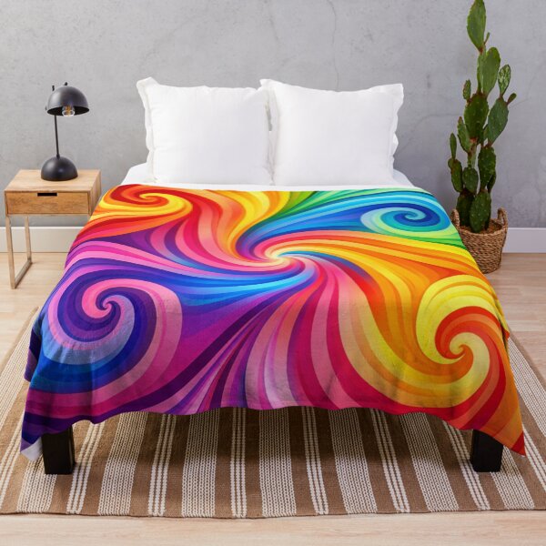 Item preview, Rainbow Swirl Vortex Vibrant Colorful Spiral Art designed and sold by Owcomm.