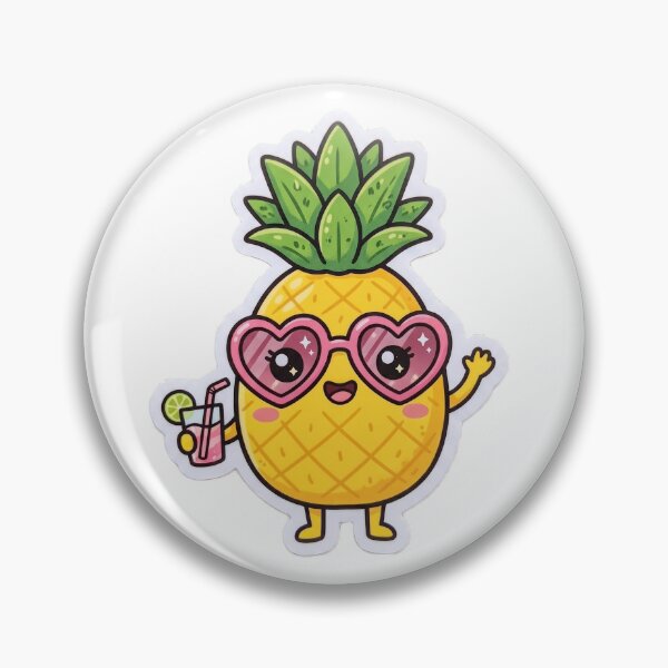 Item preview, A Pineapple with Sunglasses and Drink designed and sold by ajamzbox.