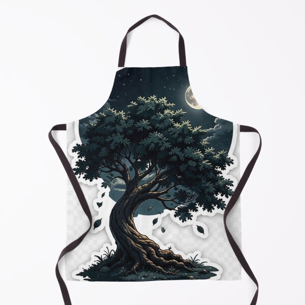 Item preview, Dark Night Tree Sticker | Moonlight Nature Aesthetic designed and sold by rajaansariT.