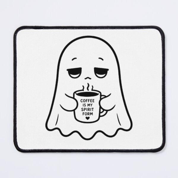 Item preview, Sleepy Ghost Coffee Lover Cute Funny T-Shirt designed and sold by THAMIM REALITY 2.0.