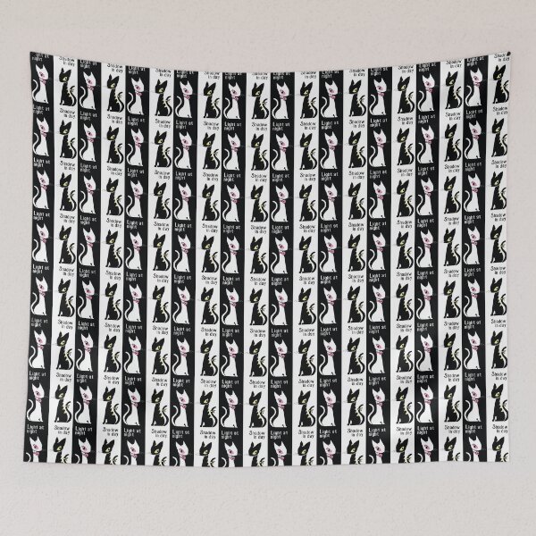 Item preview, Text black and white cats designed and sold by Konopikyu.