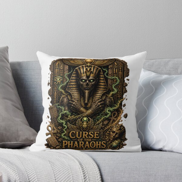Item preview, Curse of the Pharaohs Design – Dark Egyptian Horror Art, Cursed Hieroglyphics designed and sold by FunBoxes.