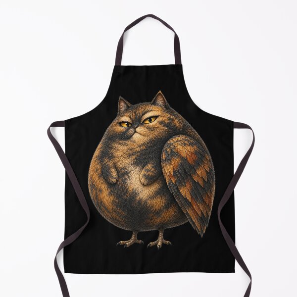 Item preview, Tortoiseshell Owl Cat Fantasy Creature designed and sold by MoonfurStudio.