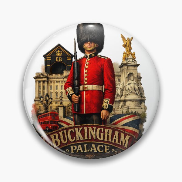 Item preview, Buckingham Palace Guard London Design – British Royal Guard Vintage Illustration designed and sold by GarnerSupplyCo.