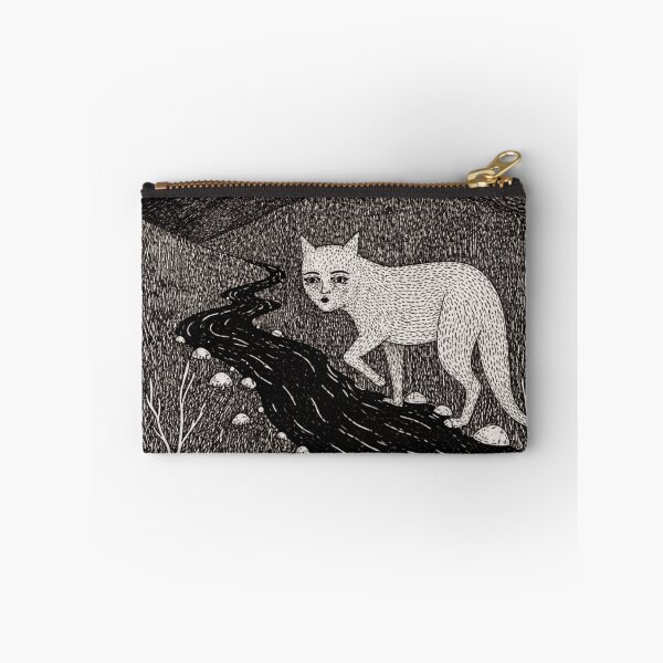 Item preview, White Cat Night Landscape Moon Ink  designed and sold by Modaozushi216.