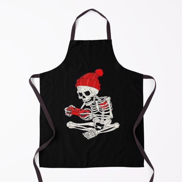 Item preview, Skeleton Gamer Red Beanie Controller Illustration designed and sold by FGTV2021.