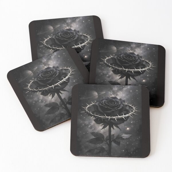 Item preview, The Saturnian Rose | Dark Academia Victorian Gothic Botanical Art designed and sold by Studio77-Gothic.