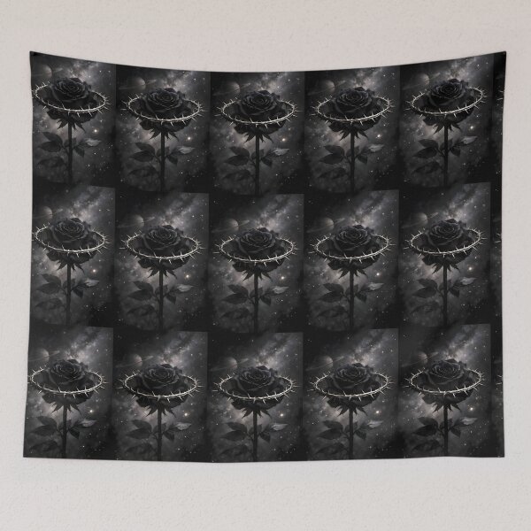 Item preview, The Saturnian Rose | Dark Academia Victorian Gothic Botanical Art designed and sold by Studio77-Gothic.