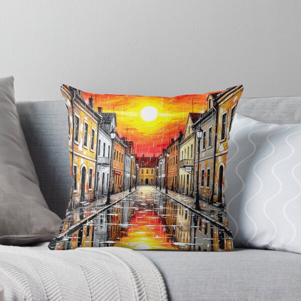 Item preview, An abstract old town in the rain and glamour at sunset designed and sold by Kimenta Fashion.