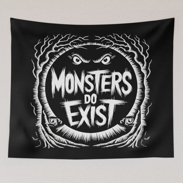 Item preview, Monsters Do Exist Gothic Horror  designed and sold by eliramaison.