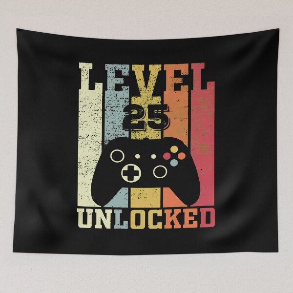 Item preview, Level 25 Unlocked Gamer Birthday Controller designed and sold by OlyvieArt.
