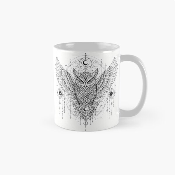 Item preview, Sacred Owl Mandala Open Wings Design designed and sold by suryabumblee.