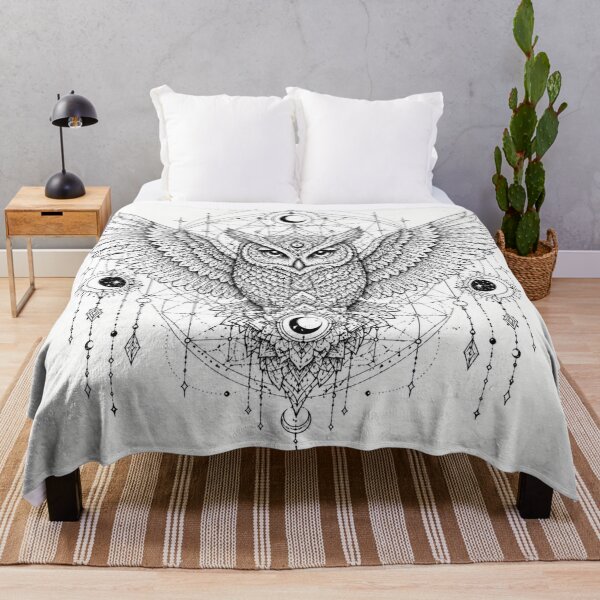 Item preview, Sacred Owl Mandala Open Wings Design designed and sold by suryabumblee.