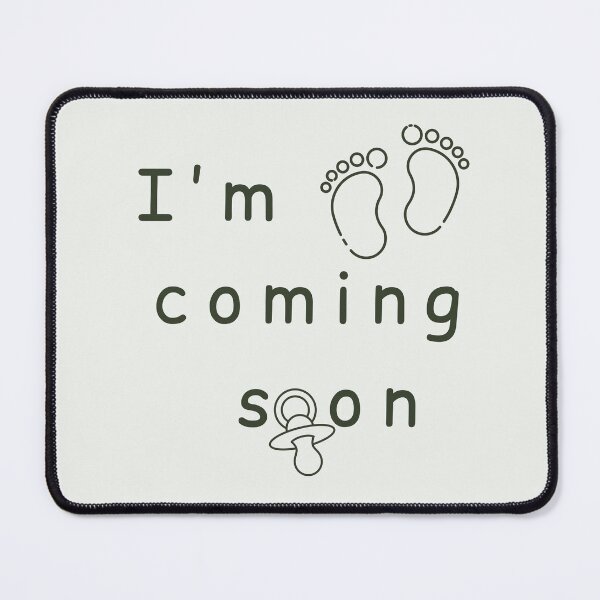 Item preview, I'm Coming Soon - Minimalist Pregnancy Announcement designed and sold by Très Joli Brothers.