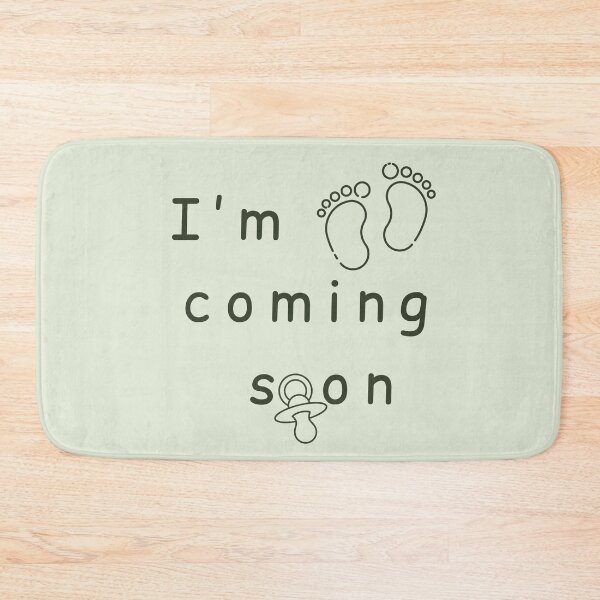 Item preview, I'm Coming Soon - Minimalist Pregnancy Announcement designed and sold by Très Joli Brothers.