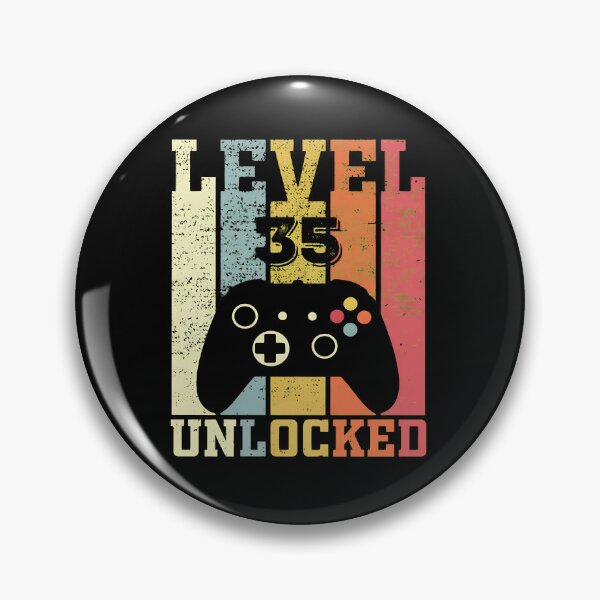 Item preview, Level 35 Unlocked Video Game Birthday Retro designed and sold by OlyvieArt.