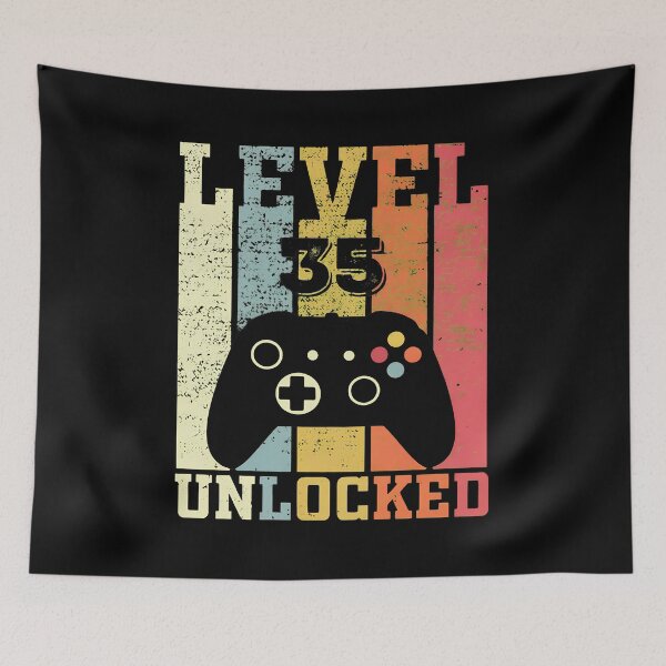 Item preview, Level 35 Unlocked Video Game Birthday Retro designed and sold by OlyvieArt.