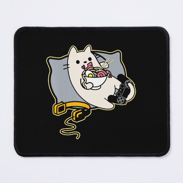 Item preview, Ramen Gamer Cat Chill Mode Illustration designed and sold by FGTV2021.