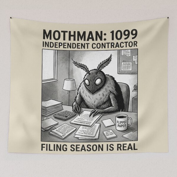 Item preview, Mothman 1099 Independent Contractor Filing Taxes designed and sold by rygenr8.
