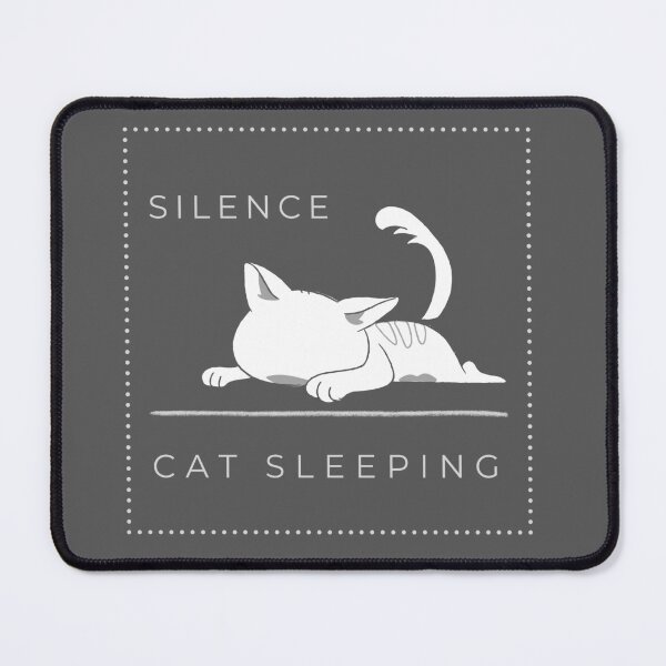 Item preview, Silence, Cat Sleeping - Minimalist Feline Nap Art designed and sold by Très Joli Brothers.