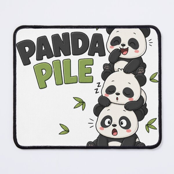 Item preview, Cute Panda Pile Kawaii Cartoon T-Shirt designed and sold by Amitabr14.
